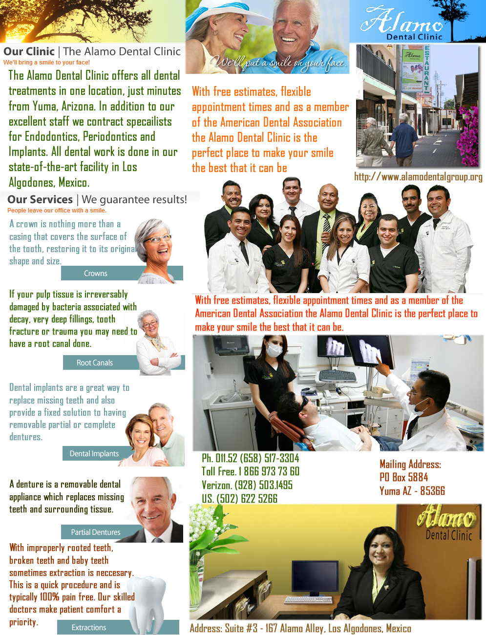 Alamo Dental Clinic  in Algodones  in Algodones  Alamo Dental Clinic     alamo dental dentist clinic dientes dental docto