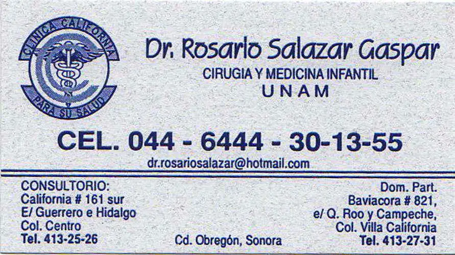 Dr. Rosario Salazar Gaspar
